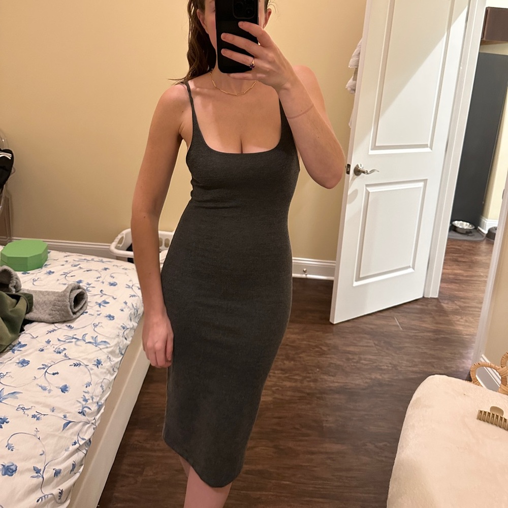 Zara Body Con Dress Grey S/M